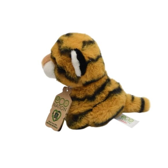 Aurora Plush Eco Nation Bengal Tiger Plushie Toy Stuffed Animal 6 in - Picture 3 of 9
